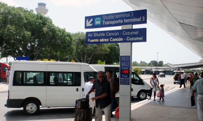 Cancun Airport Free Shuttle in Between Terminals