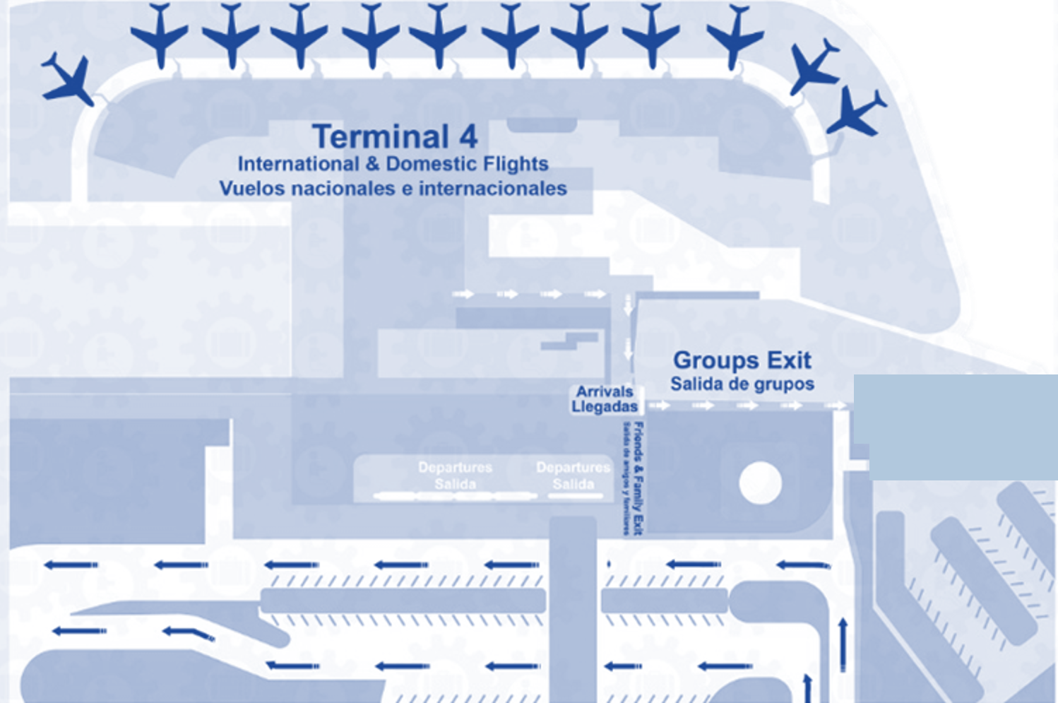 Cancun airport Terminal 4 Map