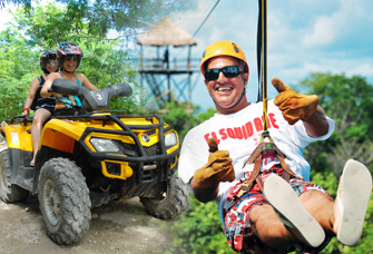 ATV's Xtreme Zip lines riviera maya