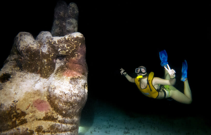 Night Snorkeling cancun tours