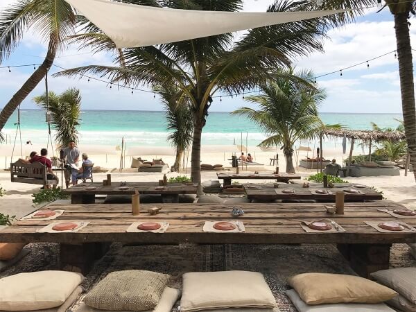 nomade beach bar tulum