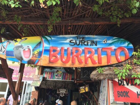 surfin burrito cancun restaurant