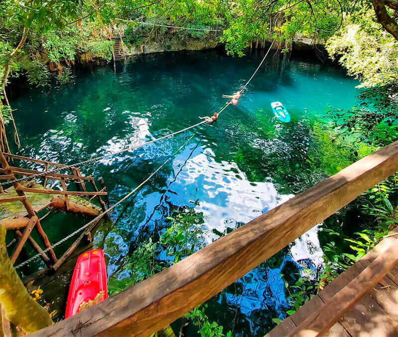 cenote verde lucero puerto morelos
