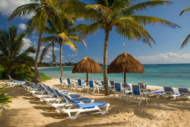 A beach on the Yucatan Peninsula coast