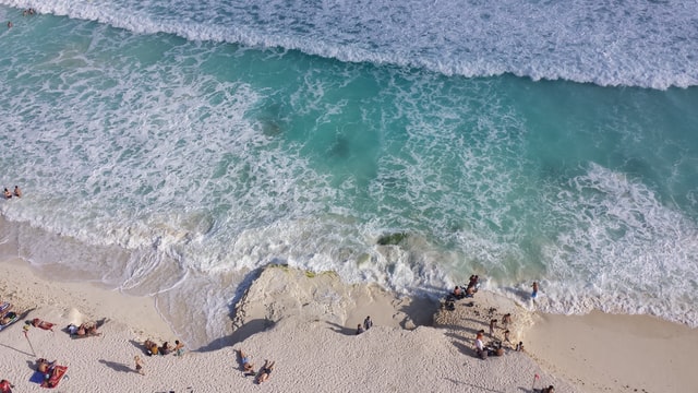 One of the beaches in Cancun