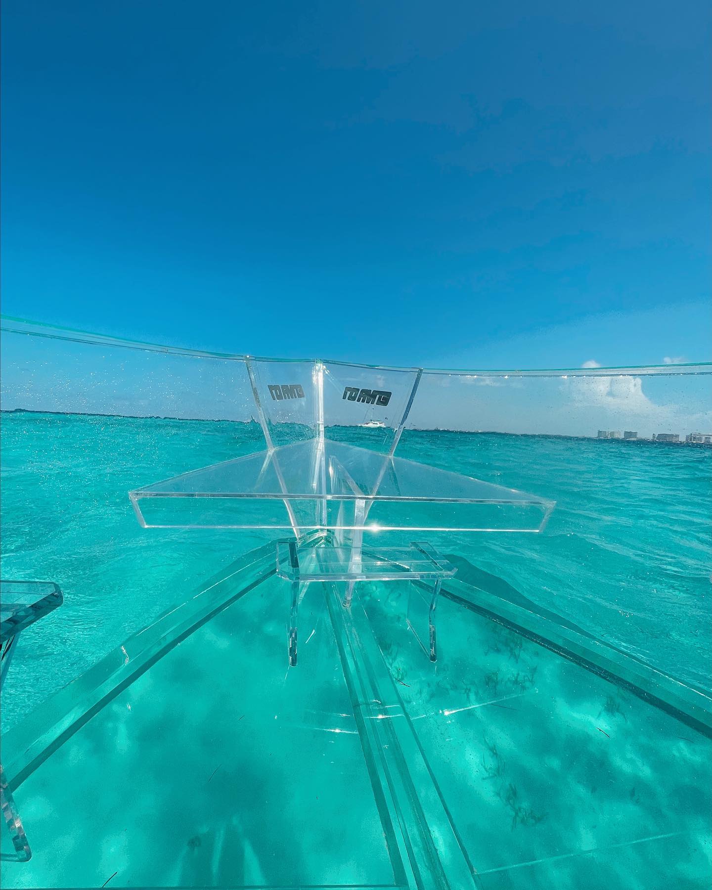 Clear Boat Ride Cancun