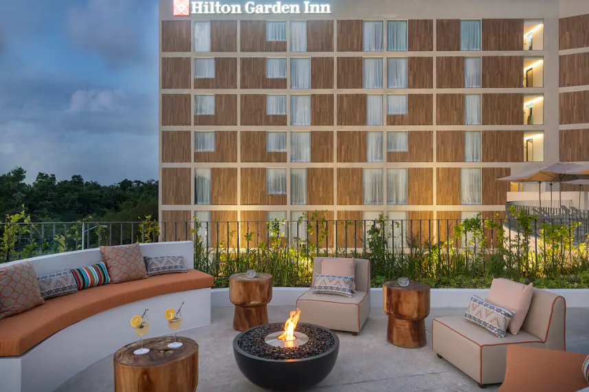 Hilton Garden Inn Cancun Airport lounge area Hilton Garden Inn Cancun Airport lounge area