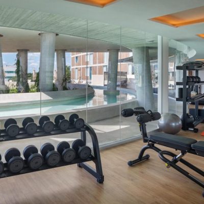 Gym at Hilton Garden Inn Cancun Airport Hotel