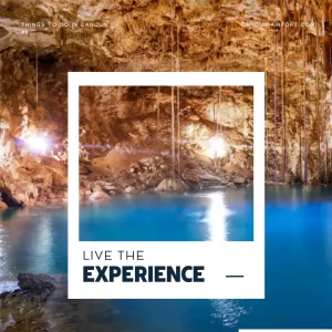 Stalactites and stalagmites, Akumal Caves