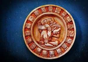 Mayan calendar based on lunar and solar cycles.