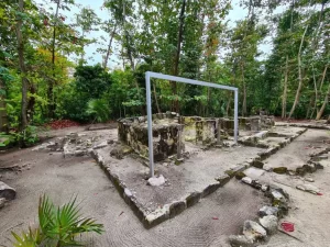 ‘The King’ stone sculpture from El Rey archeological site, is located in the Cancun Mayan Museum among many other treasures, sculptures, and artwork.