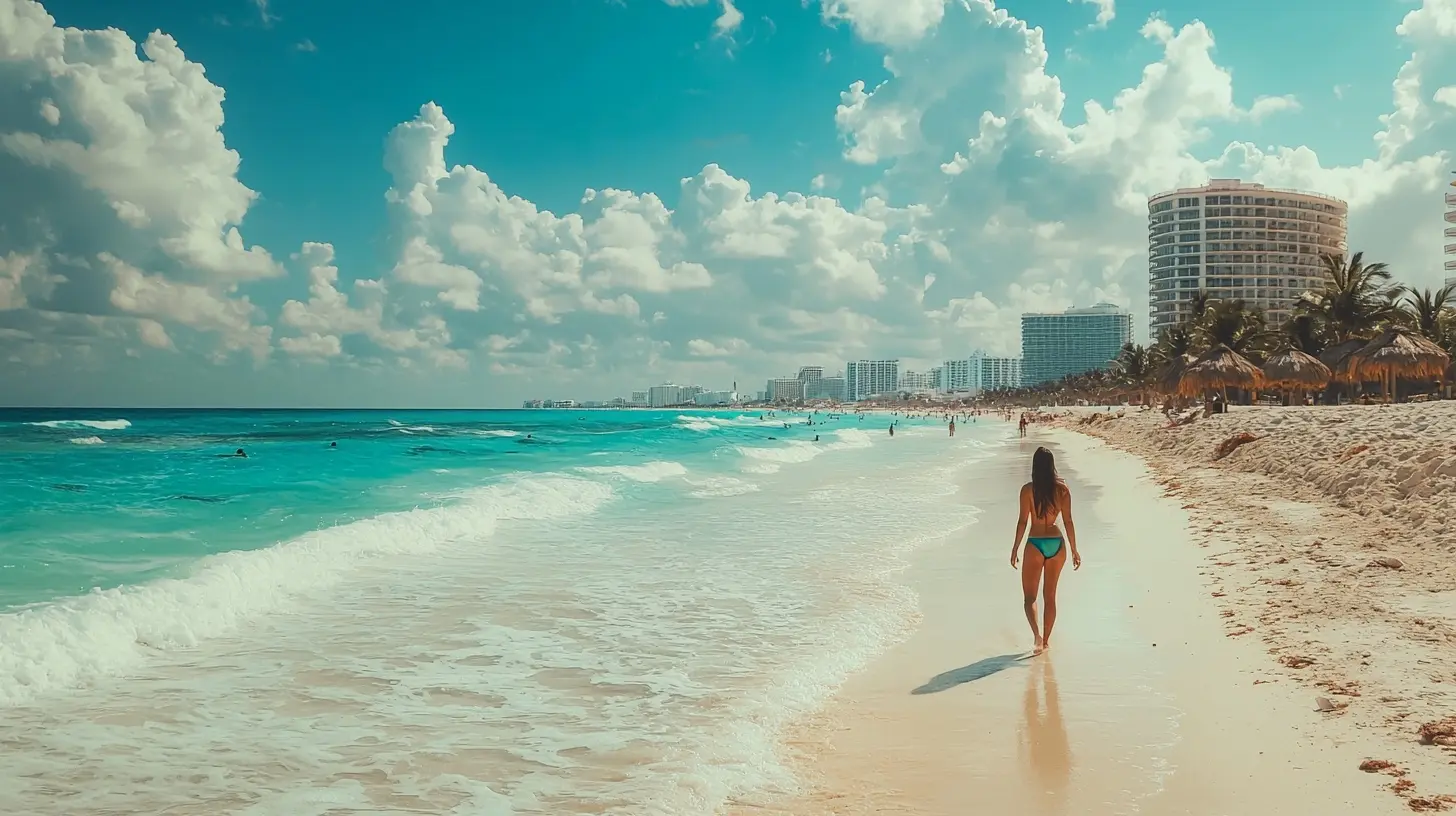 Cancun with the best weather in March - April during Holy Week and Easter.