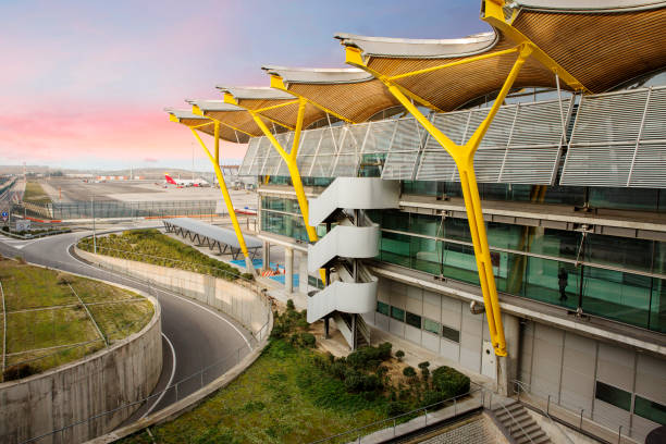 Barajas Airport. T4 Terminal. Madrid-Barajas international airport