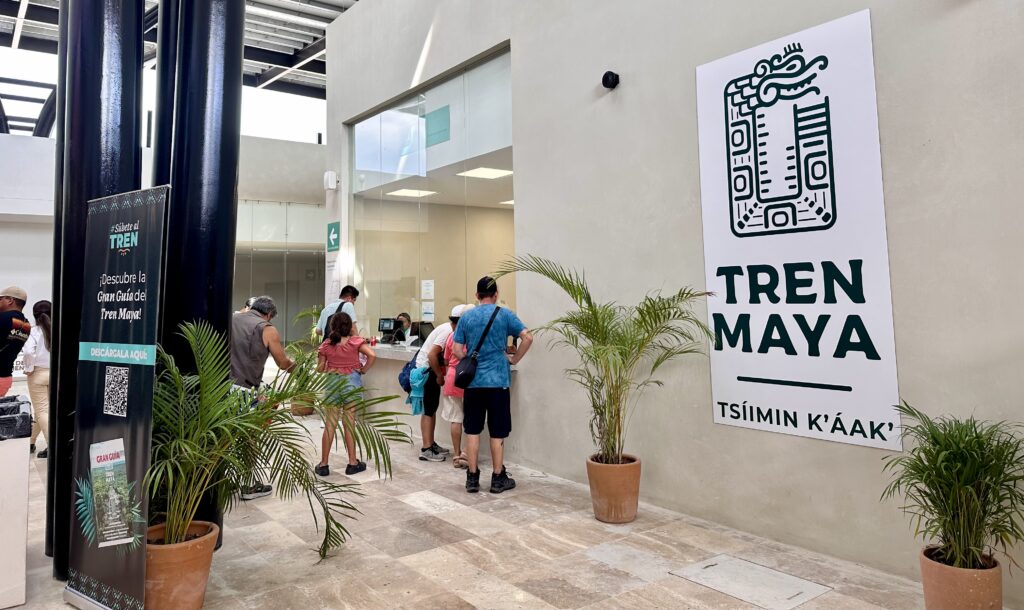 Tren Maya tickets booth Playa Del Carmen