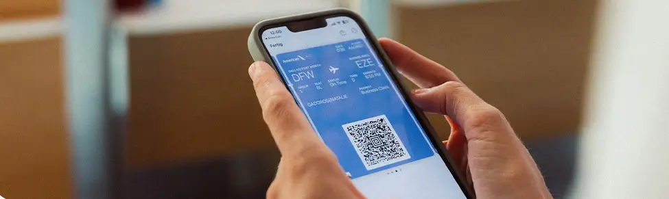 The American Airlines App Boarding Pass